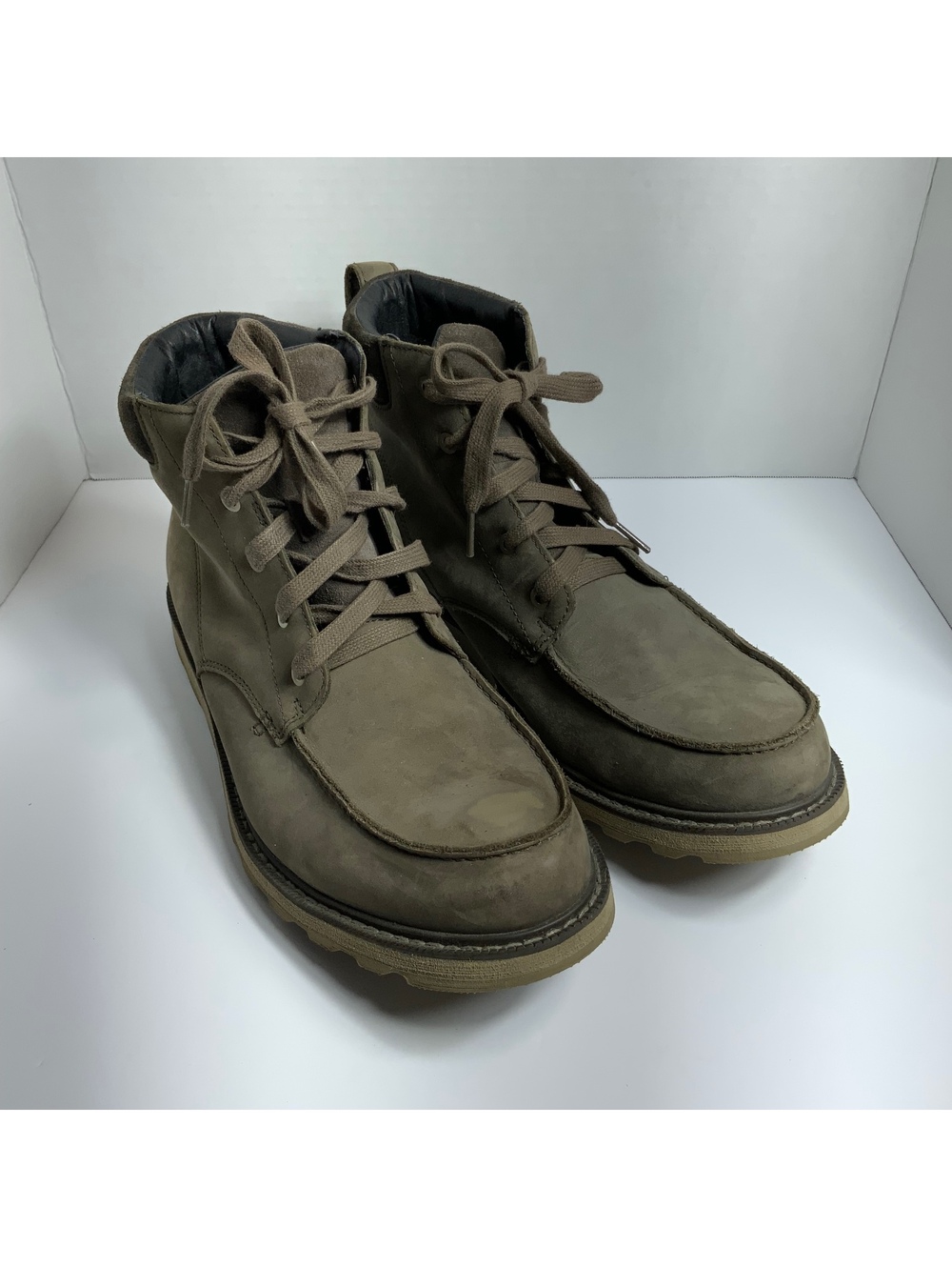 Sorel Men's Waterproof Leather Moc Toe Madison Boots Trail Size 11.5